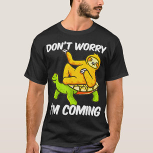 Camiseta Sloth Riding Turtle Tortoise For Women Men Sloth L