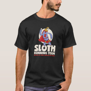 Camiseta Sloth Running Team Lazy Marathon Runner