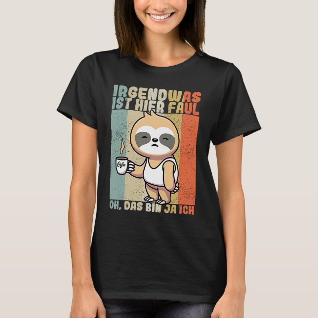 Camiseta Sloth  saying employee work colleague office (Anverso)