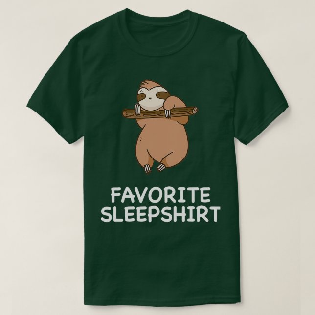 Camiseta Sloth Sloths Nap Sleeping Sleep Pajama Pajamas Nig (Diseño del anverso)