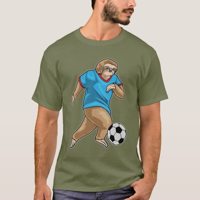 Camiseta Sloth Soccer player Soccer (Anverso)