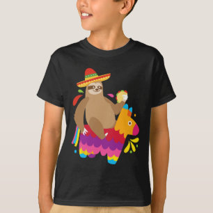 Camiseta Sloth Taco Pinata Cute Mexican Fiesta Fiesta Anima