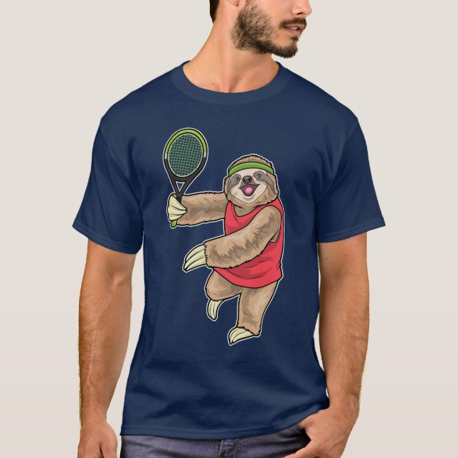Camiseta Sloth Tennis Tennis racket Sports (Anverso)