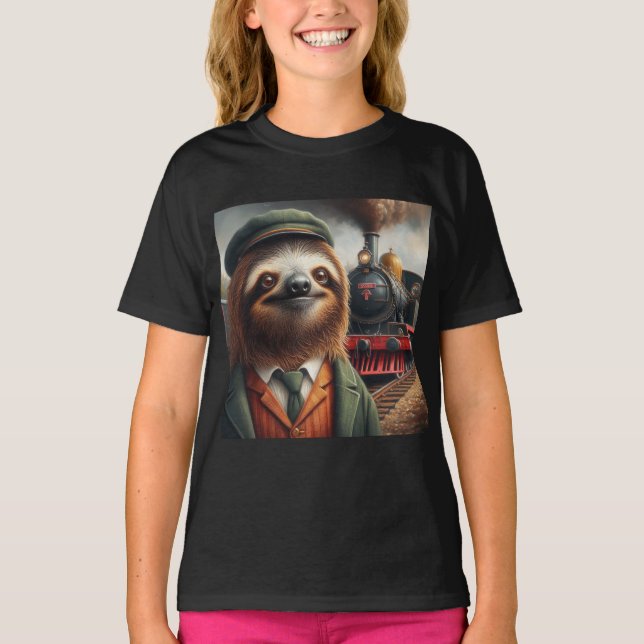 Camiseta Sloth Train Engineer (Anverso)
