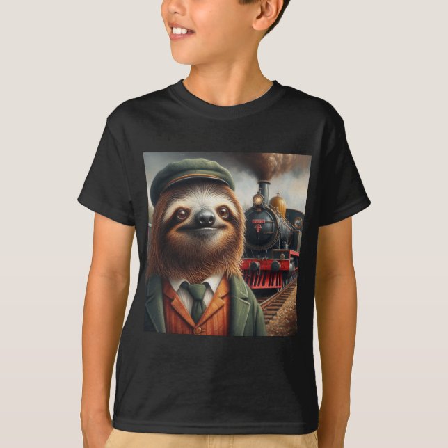 Camiseta Sloth Train Engineer (Anverso)