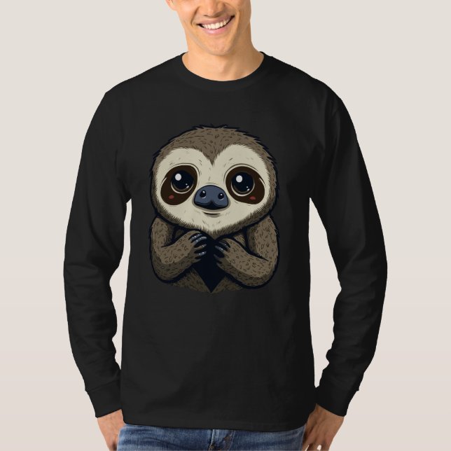 Camiseta Sloth valentine's day heart (Anverso)