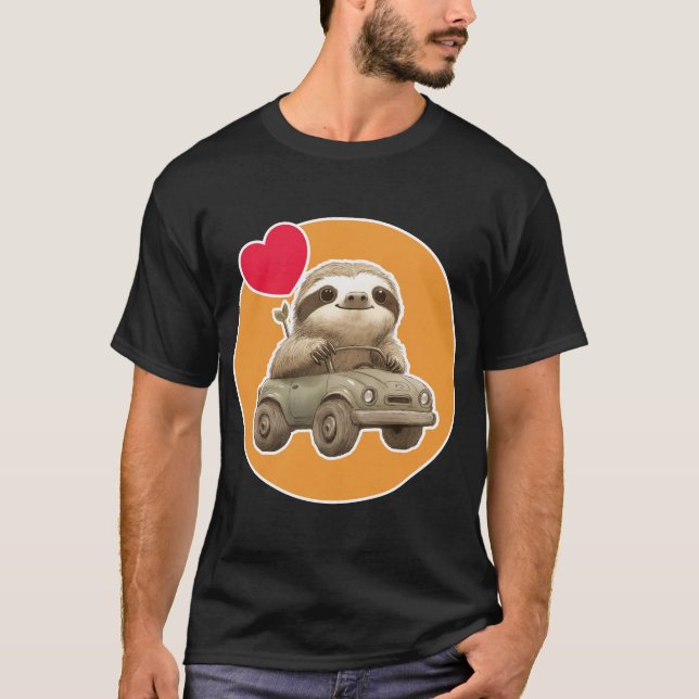 Camiseta Sloth with Car (Anverso)