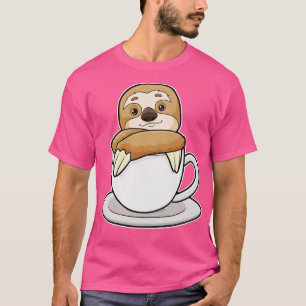 Camiseta Sloth with Cup of Coffee 2
