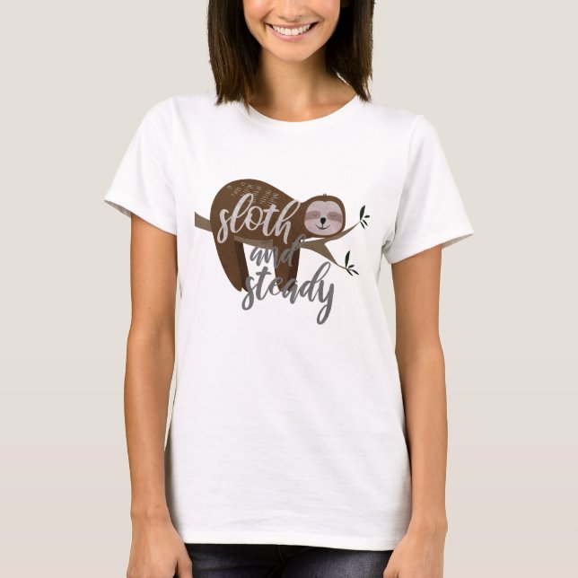 Camiseta Sloth y Steady (Anverso)