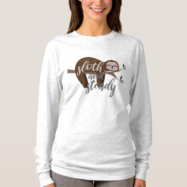 Camiseta Sloth y Steady (Anverso)
