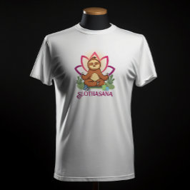 Camiseta "Slothasana" Sloth haciendo meditación de yoga