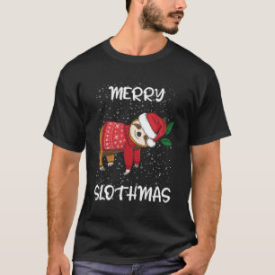Camiseta Slothmas Sloth Merry Santa Sloth