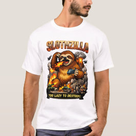 Camiseta Slothzilla Demasiado Perezoso para Destruir,Monstr