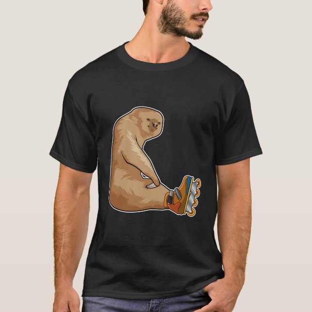 Camiseta Slots como patinador en línea con patines en línea (Anverso)