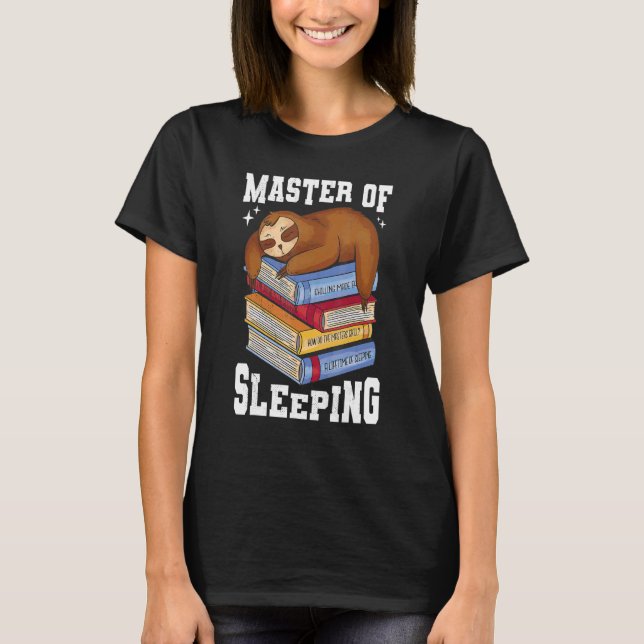 Camiseta Slots Con Libros Maestro De Dormir (Anverso)