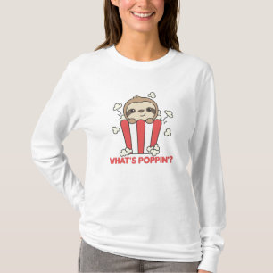 Camiseta Slots Popcorn Whats Poppin Divertidas Sloths