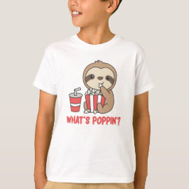 Camiseta Slots Popcorn Whats Poppin Divertidas Sloths