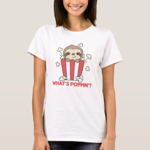 Camiseta Slots Popcorn Whats Poppin Divertidas Sloths
