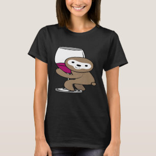Camiseta Slots with Wine Glass Shirt Guay Tasting Wine Love