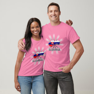 Camiseta Slovakia Flag Map 2.0