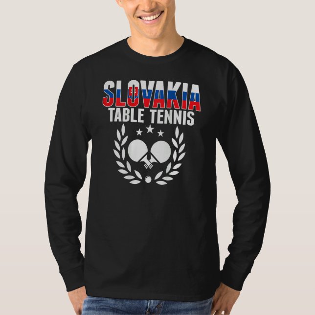 Camiseta Slovakia Ping Pong   Slovak Table Tennis Team Supp (Anverso)