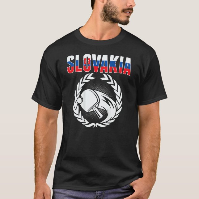 Camiseta Slovakia Ping Pong  Slovak Table Tennis Team Suppo (Anverso)