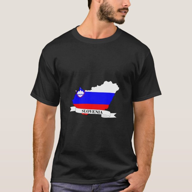Camiseta Slovenia flag map (Anverso)