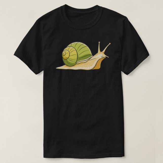 Camiseta Slow and Steady Snail Illustration-Calm Low Energy (Diseño del anverso)