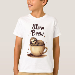 Camiseta Slow Brew Coffee Sloth