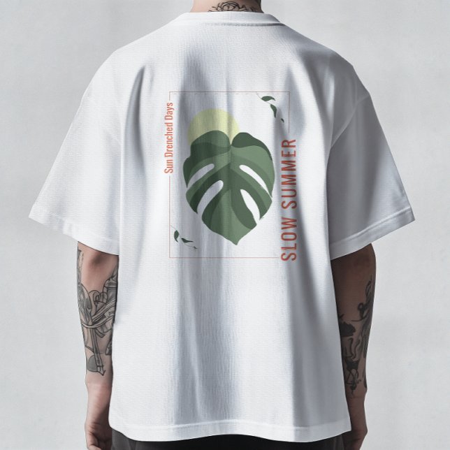 Camiseta Slow Summer Monstera Specimen (Subido por el creador)