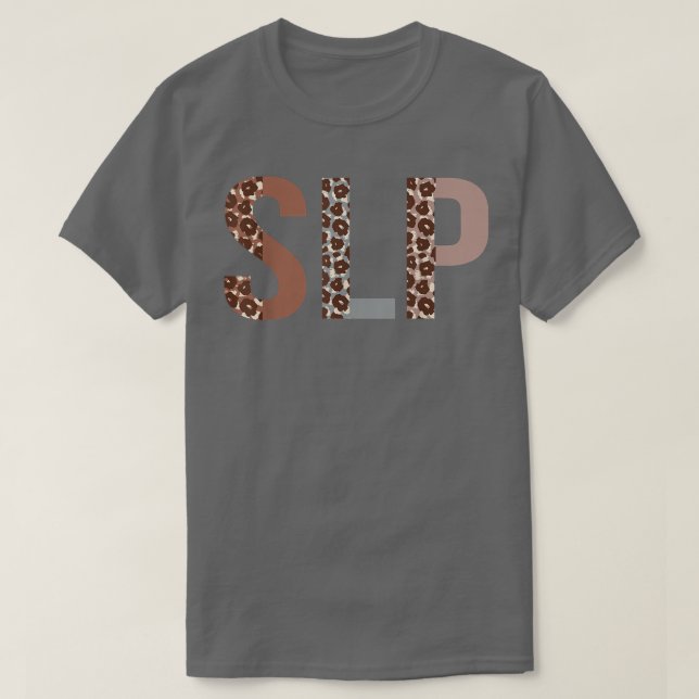 Camiseta SLP Leopard Apreciación Graciosa Aparato Para Muje (Diseño del anverso)