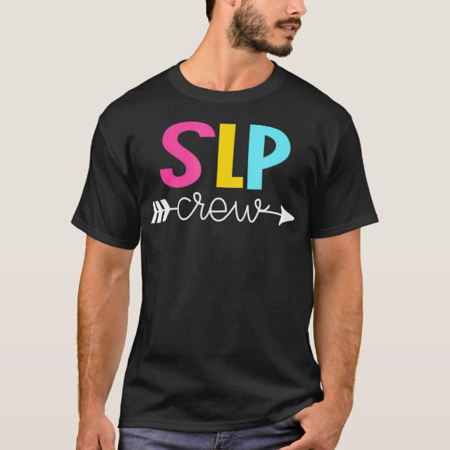 Camiseta SLP, SpeechLanguagePathólogo, SpeechTherapist, S (Anverso)