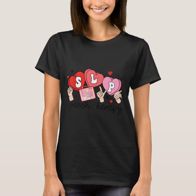 Camiseta Slp Valentine's Day Speech Language Pathologist St (Anverso)