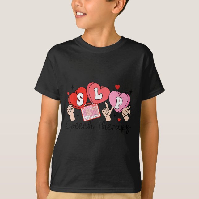 Camiseta Slp Valentine's Day Speech Language Pathologist St (Anverso)