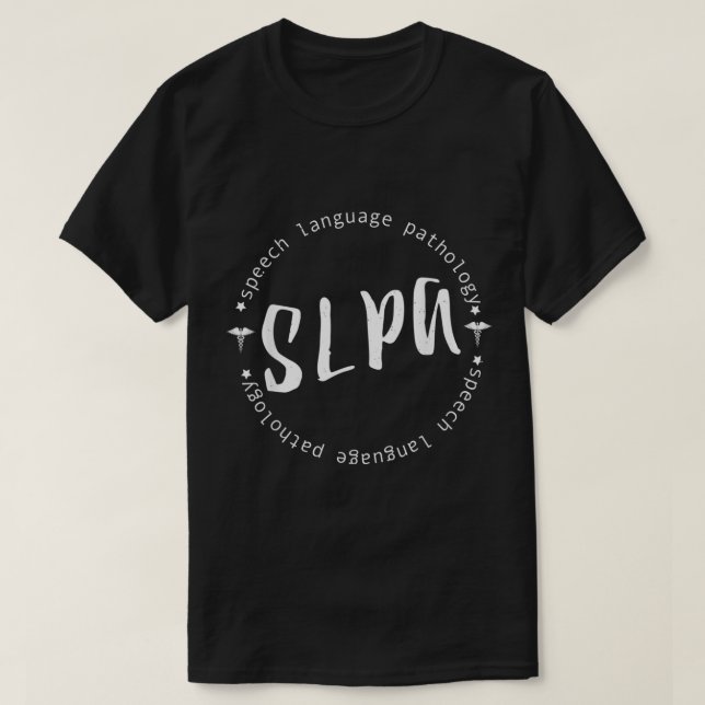 Camiseta SLPA Asistente de patología del lenguaje de la voz (Diseño del anverso)