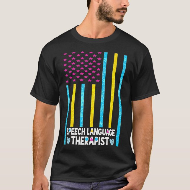 Camiseta SLT lenguaje de voz Therapist gifts Speech Thera (Anverso)