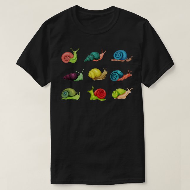 Camiseta Slug Garden Animals Willife Snail (Diseño del anverso)