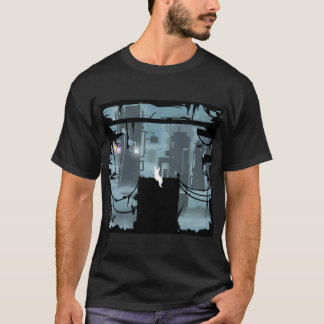 Camiseta Slugcat en la niebla divertido vintage