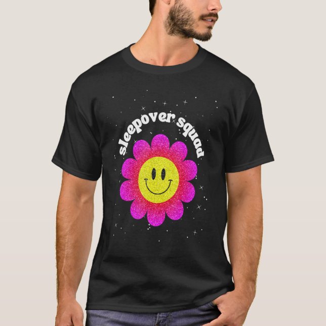 Camiseta Slumber Party Squad Cute Daisy Flower Friends Slee (Anverso)