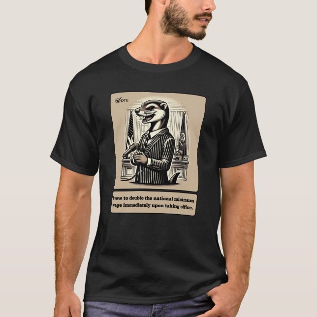 Camiseta Sly Deals: El ingenioso político de Weasel (Anverso)