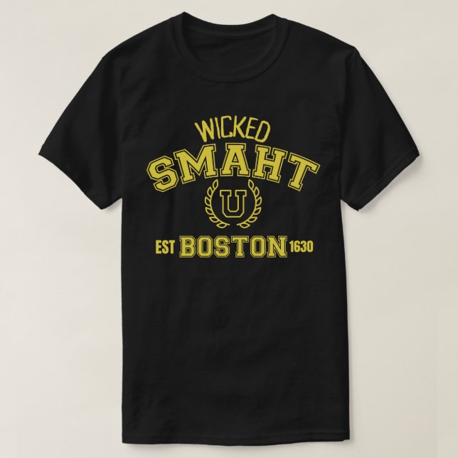 Camiseta Smaht U Boston est 1630 2 (Diseño del anverso)