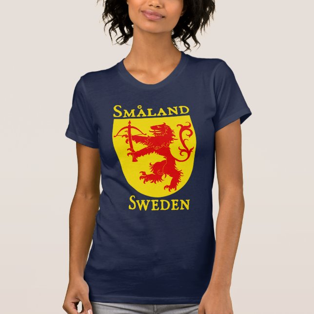 Camiseta Småland, Suecia (Sverige) (Anverso)