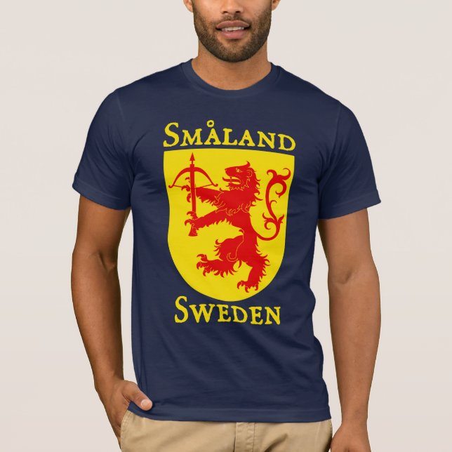 Camiseta Småland, Suecia (Sverige) (Anverso)
