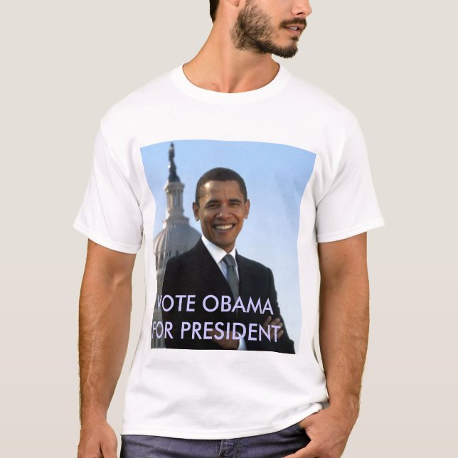 Camiseta small_obama_image, VOTO OBAMA PARA EL PRESIDENTE (Anverso)