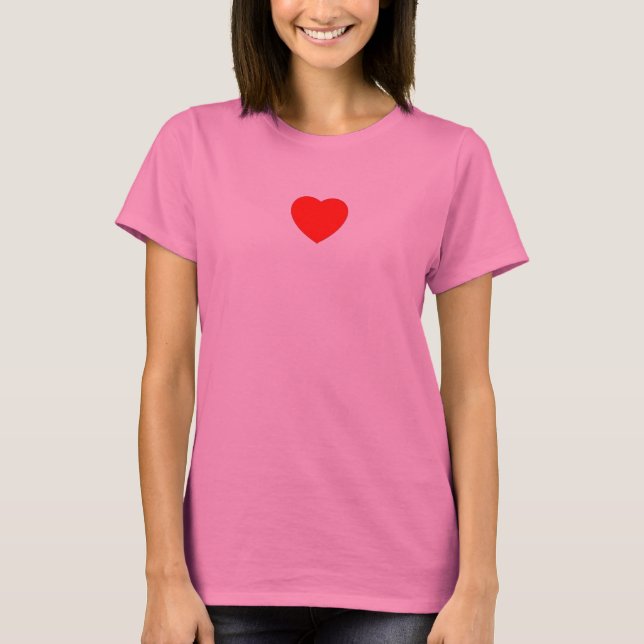 Camiseta small red heart (Anverso)