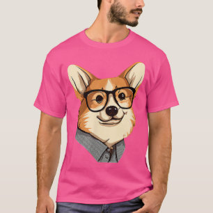 Camiseta Smart Corgi Dog Lover Puppy Retro