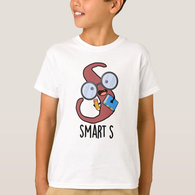 Camiseta Smart S Funny Alphabet Pun (Anverso)