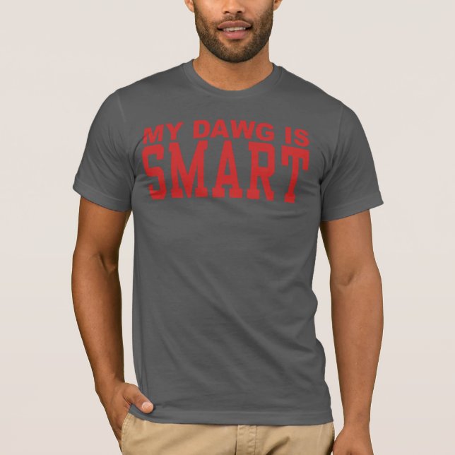 Camiseta SmartDawg (gris oscuro) (Anverso)