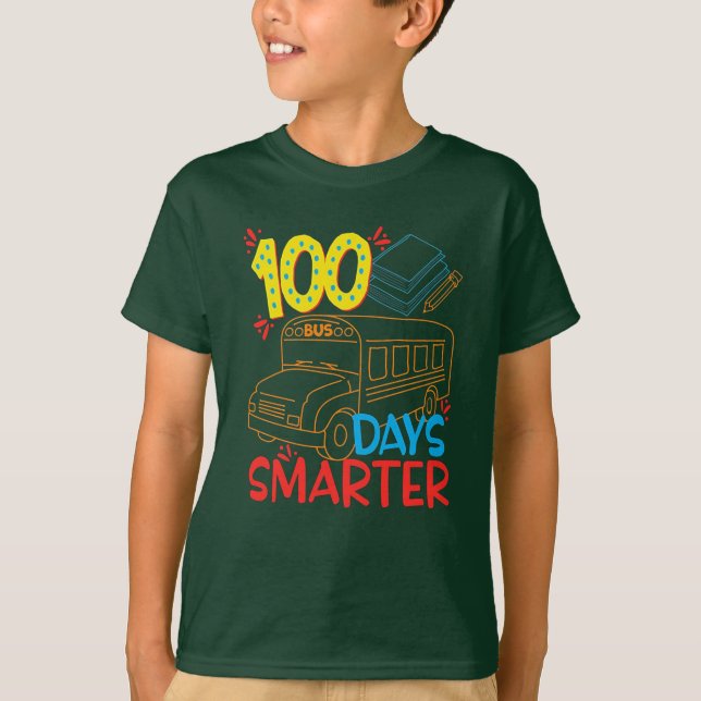 Camiseta SMARTER SCHOOL DE 100 DÍAS (Anverso)