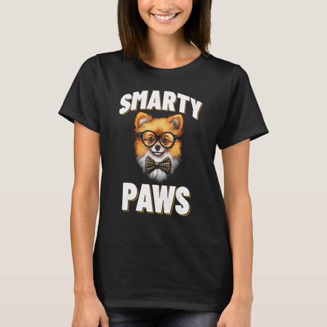 Camiseta Smarty Paws Pomeranian (Anverso)